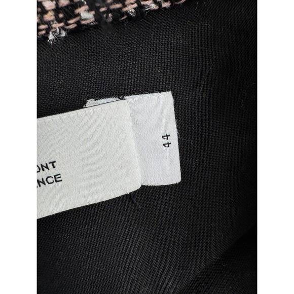 IRO Paris Shavadispe Metallic Tweed Frayed Boucle Open Front Jacket Size 44 - Picture 4 of 7